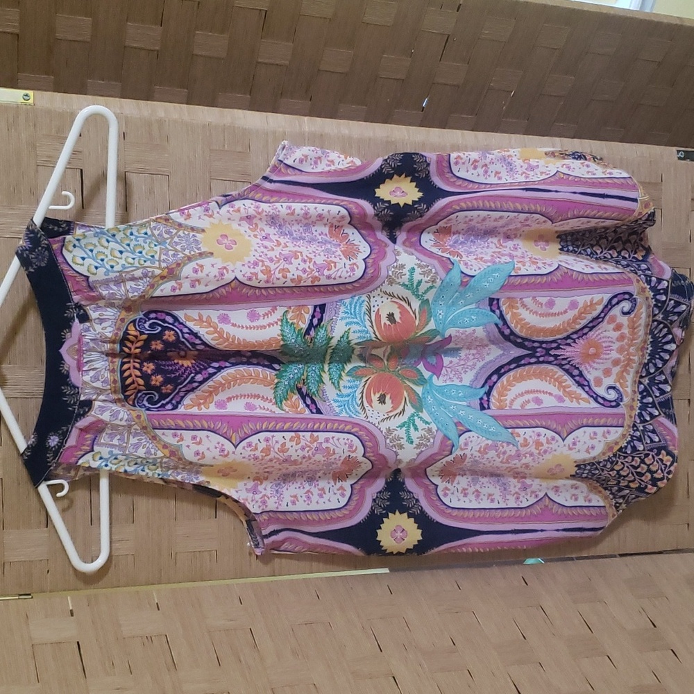 Rose & Olive Print Top - Picture 3 of 5